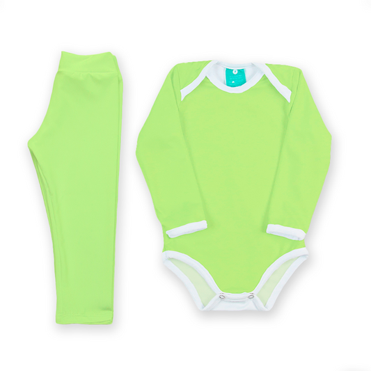 Conjunto térmico Body - Pijaminha Liso Verde