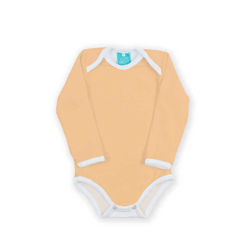 Conjunto térmico Body - Pijaminha Liso Laranja