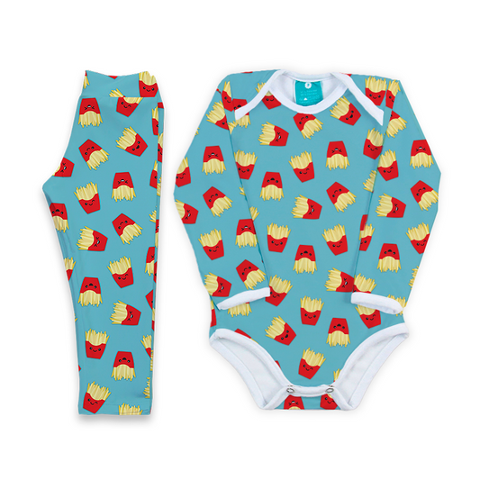 Conjunto térmico Body - Pijaminha Batata Frita