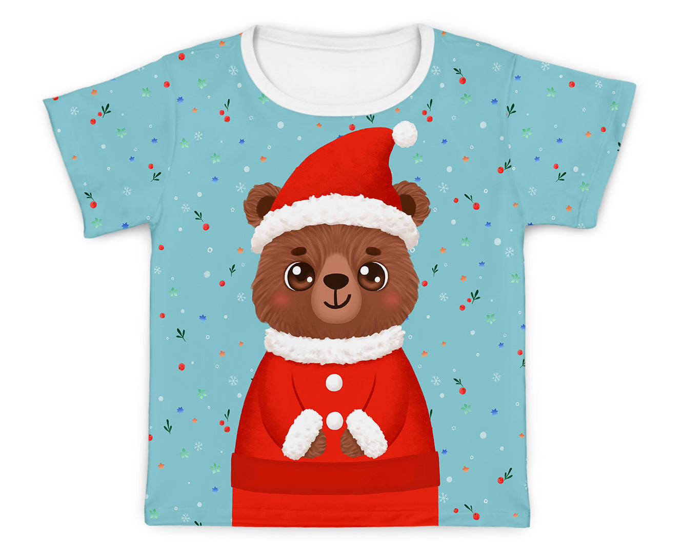 Camiseta Kids Urso Natalino