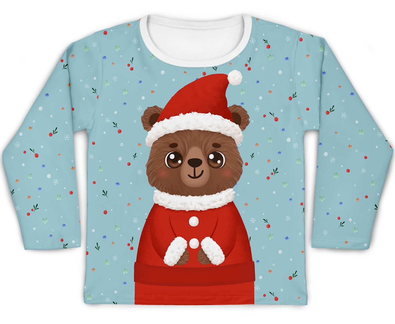 Camiseta Kids Urso Natalino