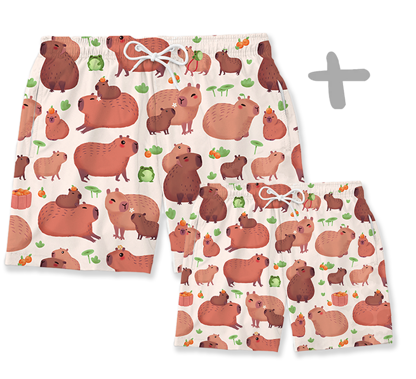 Shorts Tal Pai Tal Baby Capivara