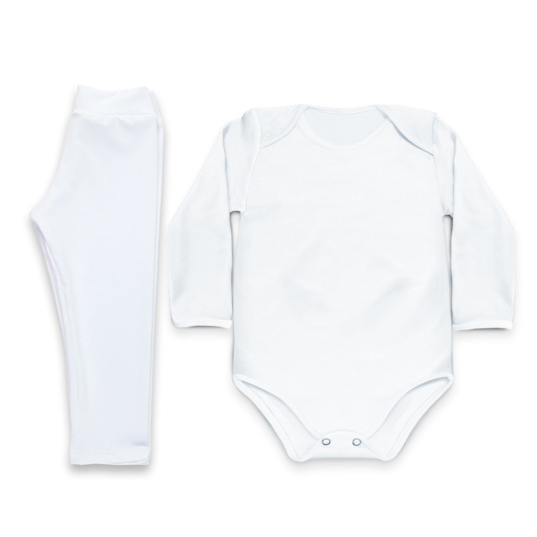 Conjunto térmico Body - Pijaminha Liso Branco