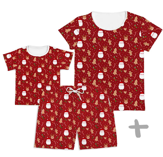 Combo Família Natal Vermelho - Kids, Mamãe e Papai