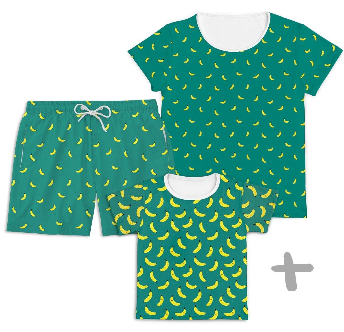 Combo Família Kids Bananinhas - Kids, Mamãe e Papai - Mini Boo Store