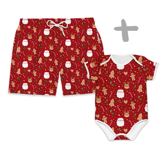 Tal Pai Tal Baby Natal vermelho