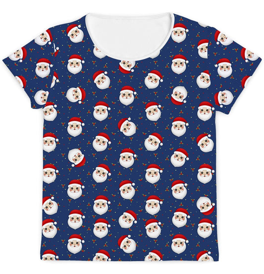 Camiseta Mamãe Mr Claus Azul